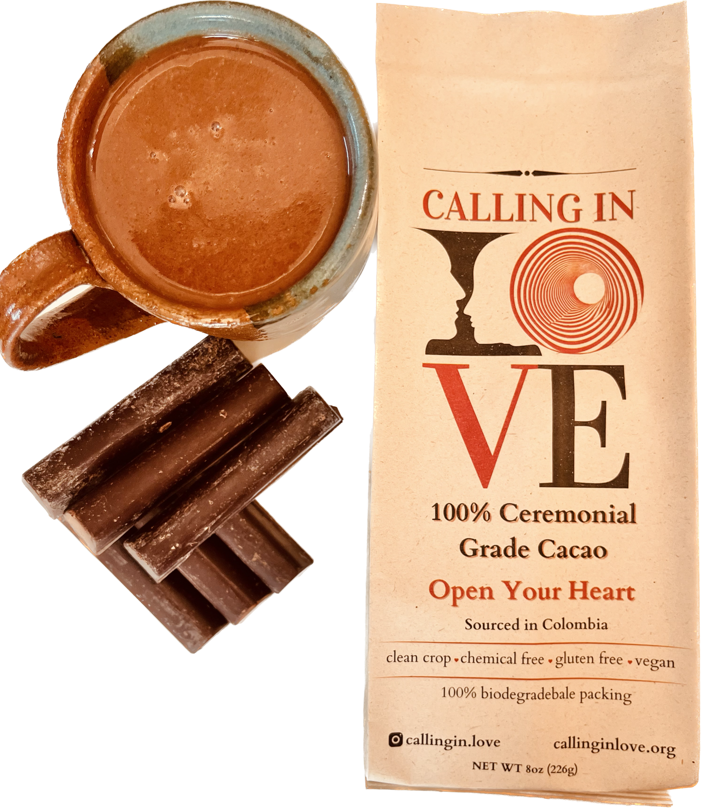 100% Ceremonial Grade Cacao Sticks