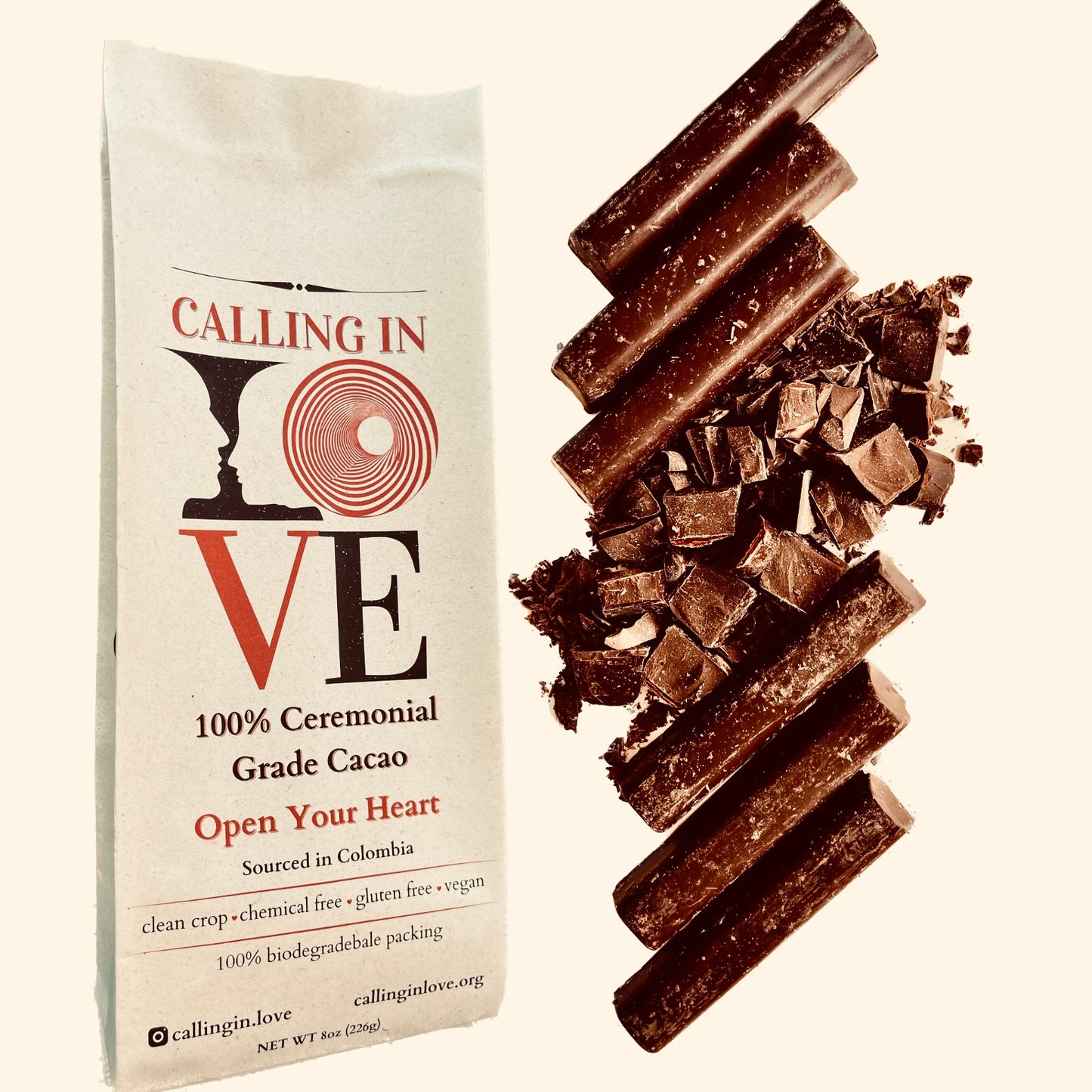 100% Ceremonial Grade Cacao Sticks